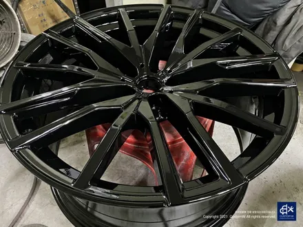 신차 BMW X6 40d 742M 블랙유광 휠도색 + 레드 캘리퍼 도색 / 용인 처인구
