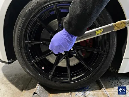 재규어 F타입(F-TYPE) 휠수리 후 블랙유광 휠도색 / 용인 처인구