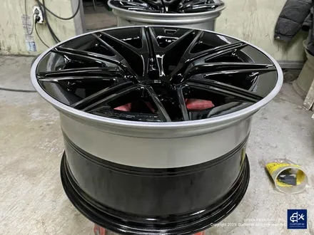 벤츠 GT43 AMG 휠수리 후 블랙 실버 투톤 유광 휠도색 / 용인 처인구
