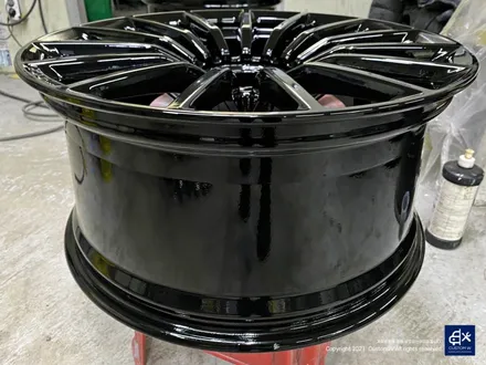벤츠 GT43 AMG 휠수리 후 블랙유광 휠도색 / 용인 처인구