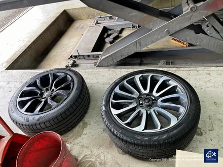랜드로버 레인지로버 보그 다이아몬드 컷팅 휠수리 휠복원 / 용인 처인구