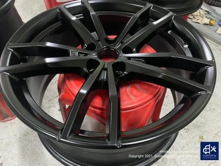 BMW G20 330e 상처가 많은 19인치 휠수리 후, 사틴 블랙 (aka. 맷블랙 MATT BLACK / 무광 블랙) 휠도색 / 용인 처인구