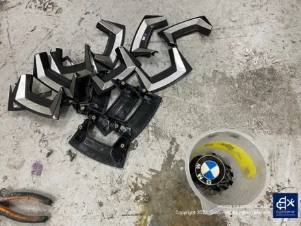 BMW G24 420i 860M 19인치 유광 블랙 휠 도색 + 휠 커버 20개도 함께 도색. (feat. 휠 커버가 왜 이리 많은 건가..;;) / 용인 처인구