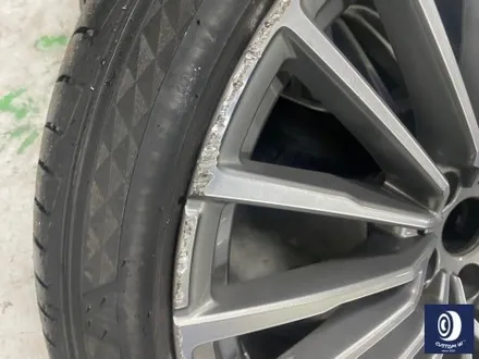 BMW G11 730d 20인치 휠 상처 수리 후, 다이아몬드 커팅 복원 + 브레이크 캘리퍼 부식 / 녹  제거 후, 건메탈 그레이 컬러 도색 / 용인 처인구