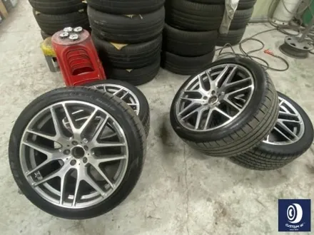 벤츠 GLE63 AMG 휠 도색 불량 재작업 약품 박리 제거 후, 사틴 블랙 + 실버 투톤 휠도색 + 레드 캘리퍼 도색 / 용인 처인구