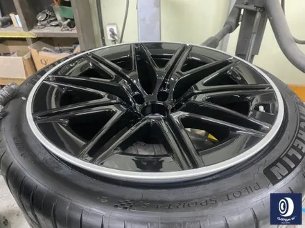벤츠 GT43 AMG 유광 블랙 & 실버 투톤 휠도색 / feat. 고객 후기글 / 용인 처인구