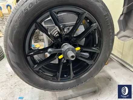 벤츠 G바겐 G450D 하이그로시 블랙(검정 유광) 휠도색 + 레드 캘리퍼 도색 / 용인 처인구