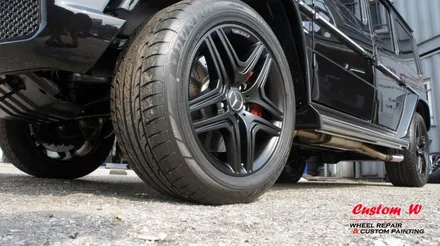 진정한 남자의 차 벤츠 G 63 AMG(지바겐) 맷블랙(블랙무광) 휠도색으로 포스를 업그레이드 하다. / 용인 처인구
