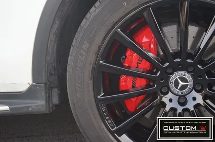 메르세데스 벤츠 GLC220d 쿠페 마차 휠 블랙유광 휠도색 + AMG 레드 캘리퍼도색. / 용인 처인구