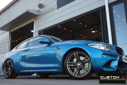 BMW M2 심하게 손상된 437M 휠 상처 수리 후,무광 브론즈 휠도색. / 용인 처인구