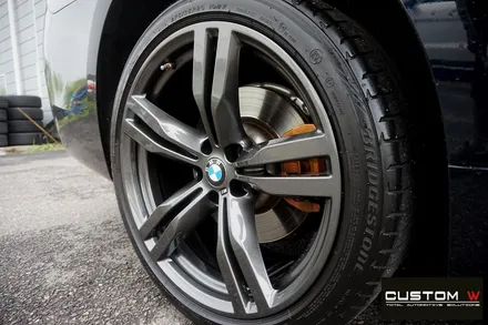 재방문 주신 고객. BMW G12 740LI 휠 상처 수리 후, 건메탈 휠복원 도색. / 용인 처인구