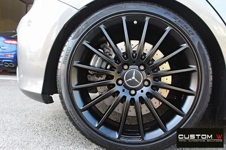 벤츠 A45 AMG 휠 상처 수리 후 매트블랙 휠도색 / 용인 처인구