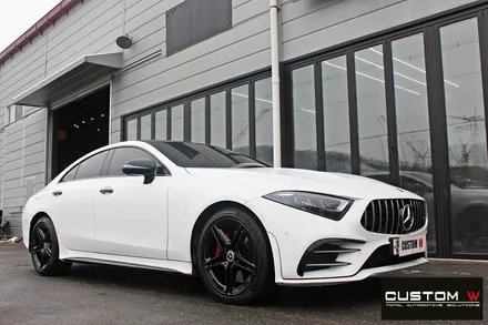 벤츠 CLS300d 휠 상처 수리 후 블랙유광 휠도색 / 용인 처인구