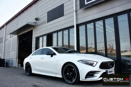 벤츠 CLS53 AMG 블랙 실버 투톤 유광 휠도색 / 용인 처인구
