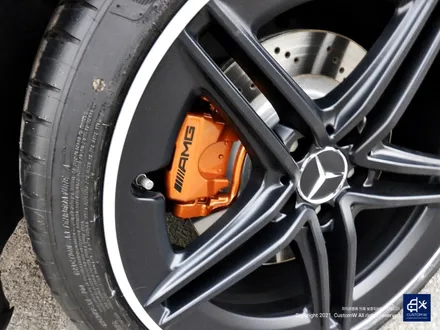 벤츠 A45 AMG 블랙실버 무광 투톤휠도색 + 카본 세라믹 골드 캘리퍼 도색 / 용인 처인구