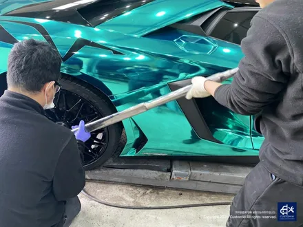 휠캡 탈거는 꼭 전용 공구로!! 람보르기니 아벤타도르 휠수리 후 블랙유광 휠도색 / 용인 처인구