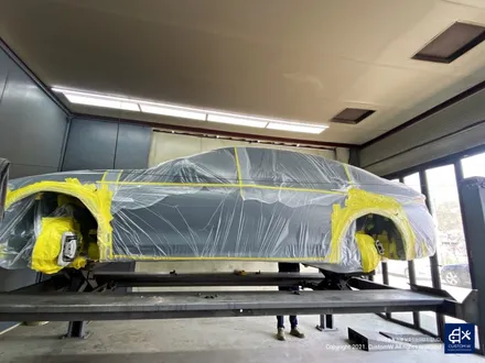 BMW F10 530d 박리 후 블랙유광 휠도색 + 분진 제거 후 블루 캘리퍼 도색 / 용인 처인구