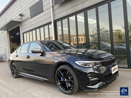 BMW G20 330e 휠수리 후 블랙유광 휠도색 / 용인 처인구