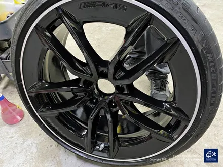 벤츠 E53 AMG 블랙 실버 투톤 유광 휠도색 / 용인 처인구