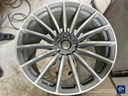 벤츠 GT43 AMG 휠수리 후 블랙실버 투톤 유광 휠도색 / 용인 처인구