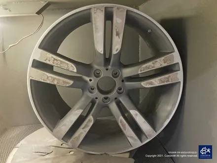 벤츠 GLK220 휠수리 후 블랙유광 휠도색 + 부식 제거 후 레드 캘리퍼 도색 / 용인 처인구