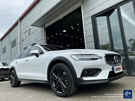 볼보 V60 크로스 컨트리 휠수리 후 블랙유광 휠도색 / 용인 처인구