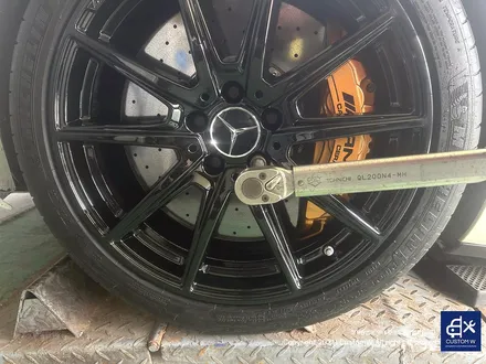 벤츠 AMG GT 쿠페 휠 상처 수리 후, 하이그로시 블랙 유광 휠도색 / 용인 처인구