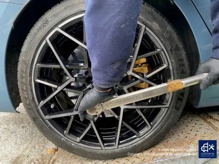난이도가 높은  BMW M8  그란 쿠페 컴페티션 813M 휠 상처 수리 후, 다이아몬드 커팅 휠 복원 / 용인 처인구