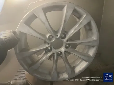 BMW F30 320D 하이그로시 블랙 / 유광 검정 휠도색 & 레드 캘리퍼 도색 / 용인 처인구