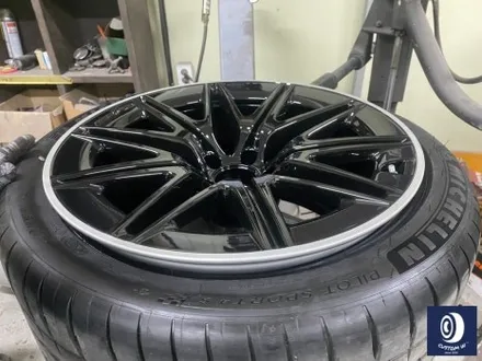 벤츠 GT43 AMG 유광 블랙 & 실버 투톤 휠도색 / feat. 고객 후기글 / 용인 처인구