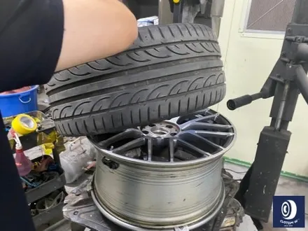 벤츠 C63AMG 하이그로시 블랙(검정 유광) 휠도색 + 레드 캘리퍼 도색 / 용인 처인구