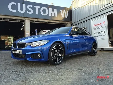 BMW 4시리즈 슈니처(AC Schnitzer) 도색 휠을 다이아몬드컷팅휠(블랙폴리시)로 변신하다. / 용인 처인구