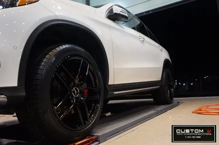 메르세데스 벤츠 GLE 350d 쿠페 블랙유광 휠도색,레드 캘리퍼도색, 이오나이저 시공. / 용인 처인구