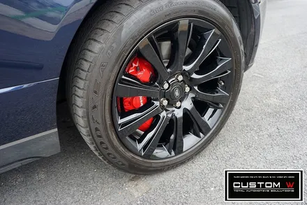 레인지로버 보그 블랙유광 휠도색, 레드 캘리퍼도색(brembo) / 용인 처인구