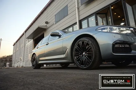 BMW G30 530i 664M 블랙유광(하이그로시 블랙) 휠도색 작업.! / 용인 처인구