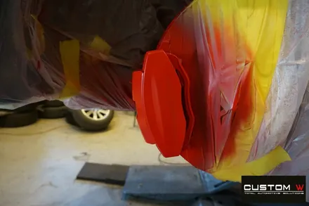 엄청난 가속력 테슬라 모델 S P100D 블랙유광 휠도색 그리고  90D 차량의  레드 캘리퍼 도색 작업까지.! / 용인 처인구