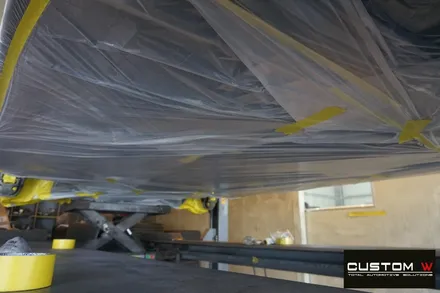 벤츠 GLE63AMG 잘 못된 휠수리 도색 이력이 있는 휠 박리 후 투톤 휠도색  재작업 ,  애시드 그린 (형광) 캘리퍼도색. / 용인 처인구