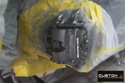 벤츠 C43 AMG 카브리올레 무광 블랙 휠도색 + 건메탈 그레이 컬러 캘리퍼 도색 / 용인 처인구