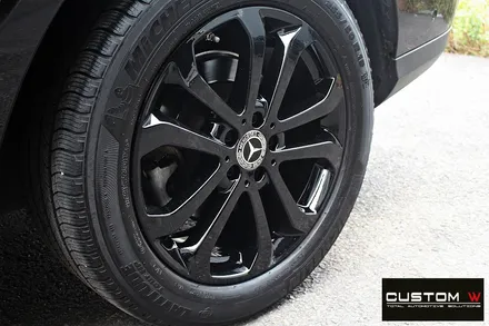 벤츠 GLE350d 휠 상처 수리 후 블랙 유광 휠도색 / 용인 처인구