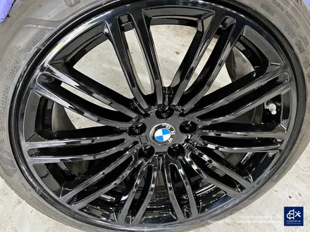 BMW G30 530i 664M 휠수리 후 블랙유광 휠도색 / 용인 처인구