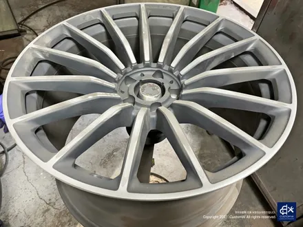 벤츠 GT43 AMG 휠수리 후 블랙실버 투톤 유광 휠도색 / 용인 처인구