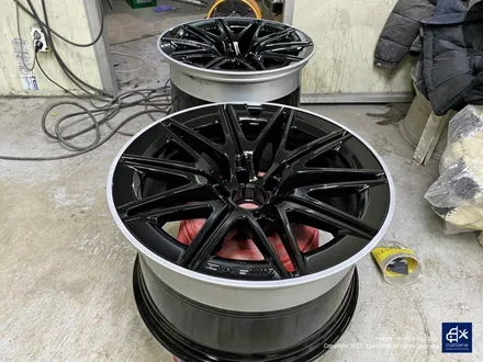 벤츠 GT43 AMG 휠수리 후 블랙 실버 투톤 유광 휠도색 / 용인 처인구