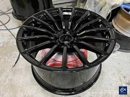 벤츠 GT43 AMG 휠수리 후 블랙유광 휠도색 / 용인 처인구