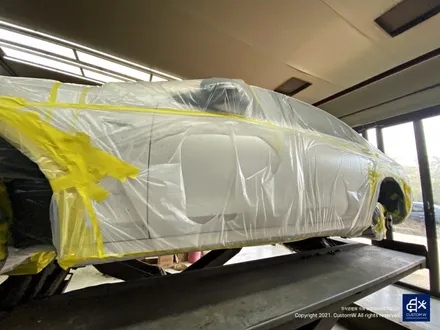 벤츠 E53 AMG 휠수리 후 블랙 실버 투톤 무광 휠도색 + 레드 캘리퍼 도색 / 용인 처인구