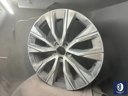 볼보 V90 CC (크로스 컨트리) 휠 상처 수리 후, 블랙 유광 휠도색_ / 용인 처인구