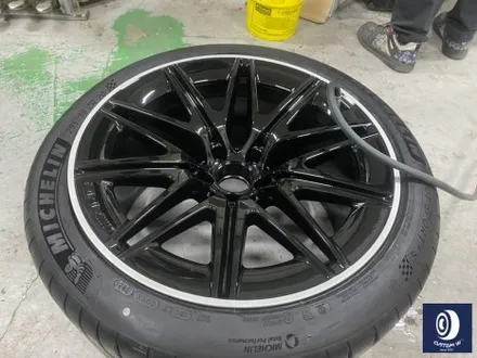벤츠 GT43 AMG 유광 블랙 & 실버 투톤 휠도색 / feat. 고객 후기글 / 용인 처인구