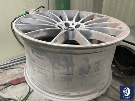 벤츠 GLE450 다이아몬드 커팅 가공을 이용한 블랙 폴리시 휠 작업 + 레드 캘리퍼 도색 / 용인 처인구