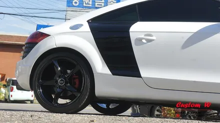 아우디 TT 블랙유광 휠도색. / 용인 처인구