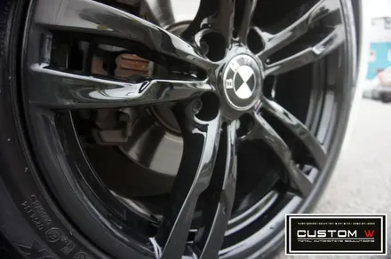 BMW 320D 441M  블랙유광 휠도색 작업 입니다.! 분당 용인 수입차 BMW 휠수리 휠도색 커스텀W / 용인 처인구