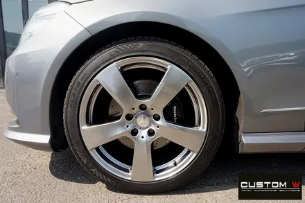 벤츠 W212 E300 고스트 크롬 휠도색 & 부식 녹 제거 후, 캘리퍼 도색. / 용인 처인구